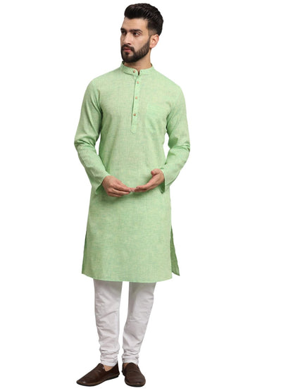 LATEST CHIKAN Men's Cotton Regular Textured