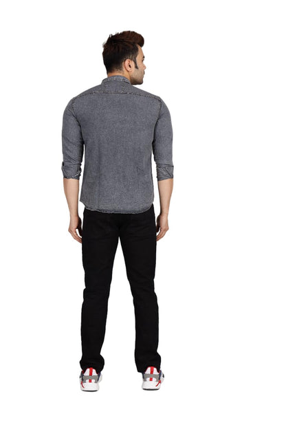 MARK HAYDON Men Denim Full Sleeves Regular Fit
