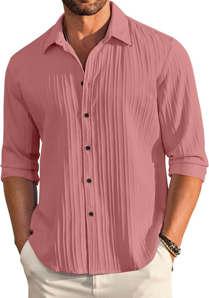 FINIVO FASHION Textured Shirts for Men || Casual Shirt