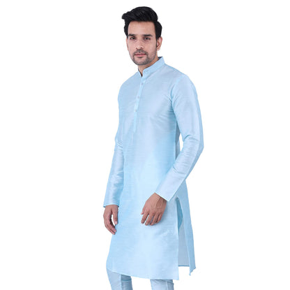ZYMIN Men's Silk Blend Knee Length Solid Color Style