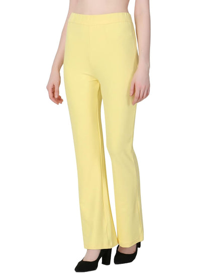 ZUVINO Ribbed Bell Bottom Office Pants, Formal Options