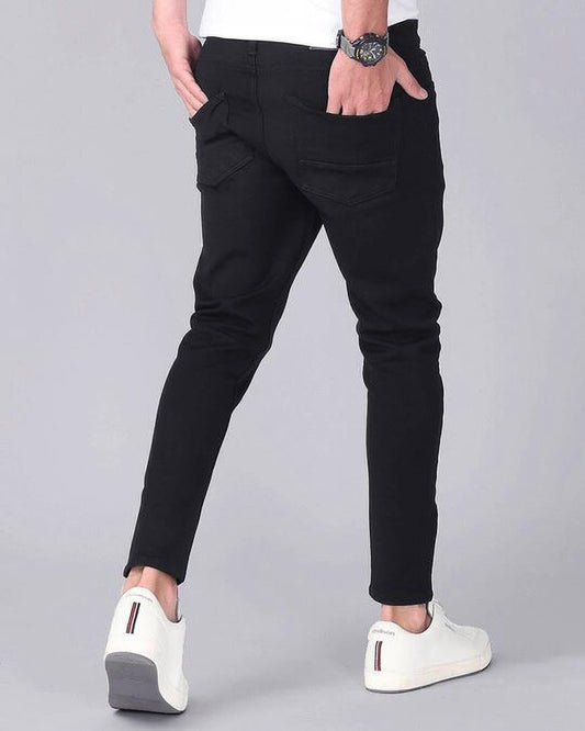 Slim Men Black Jeans