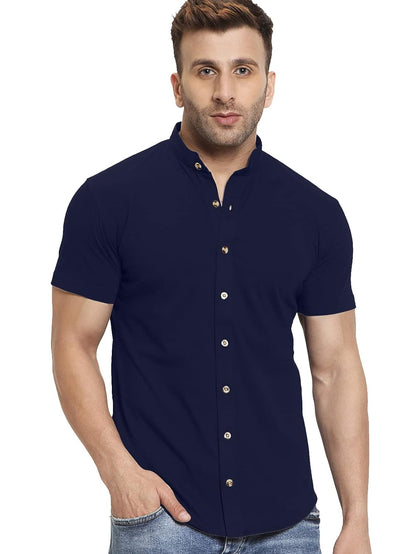 AUSK Men's Regular Fit Half Sleeves Casual Shirt