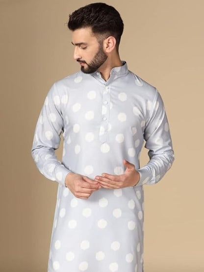 Leriya Fashion Men's Kurta | Rayon Printed Kurta