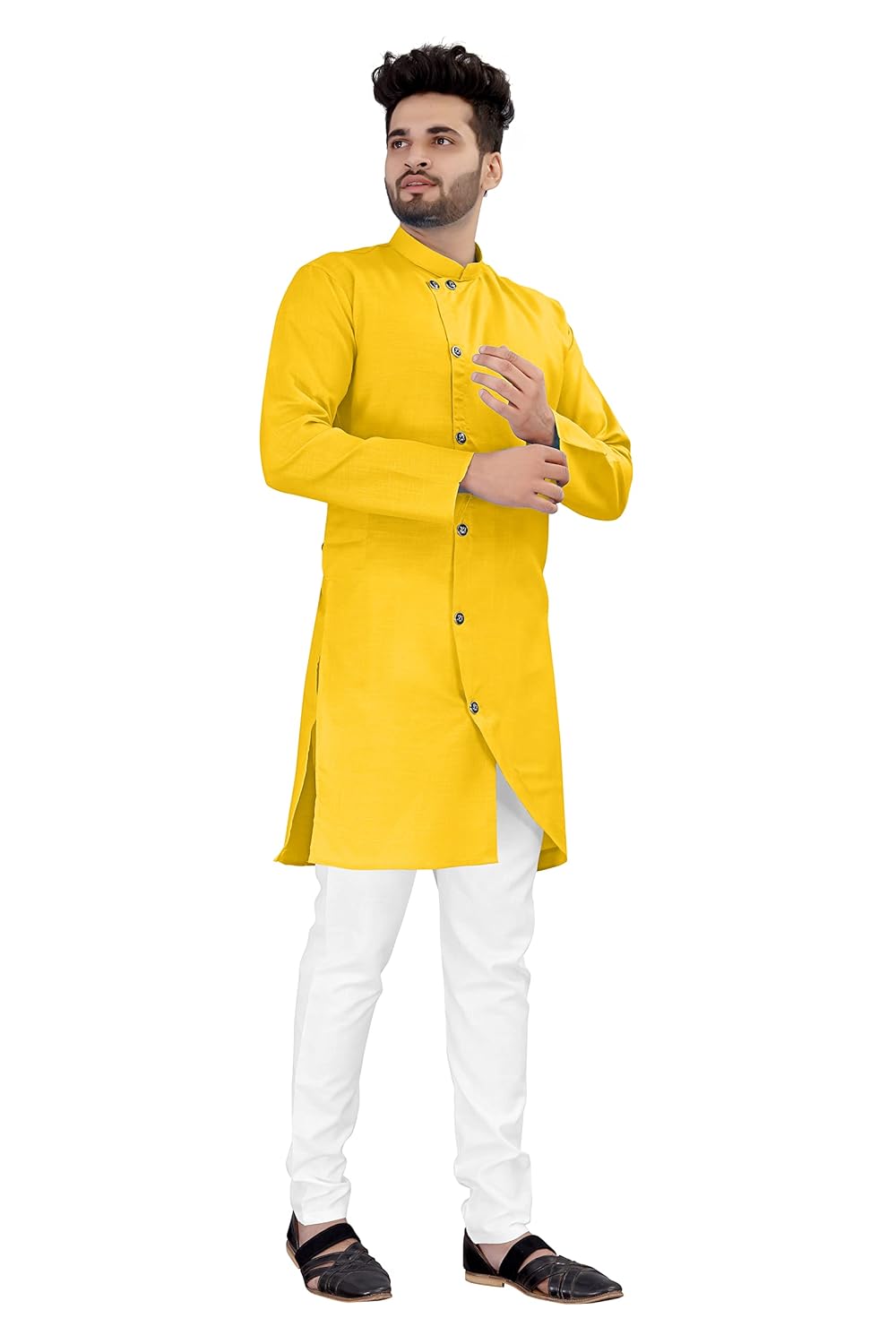 OS JEANS Kurta pyjama for Mens In cross patten