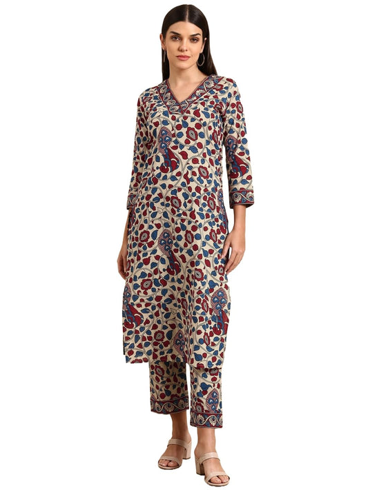 ANNI DESIGNER Women's Rayon Blend Straight Printed