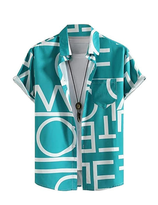LookMark Men's Cotton Blend Printed Stitched
