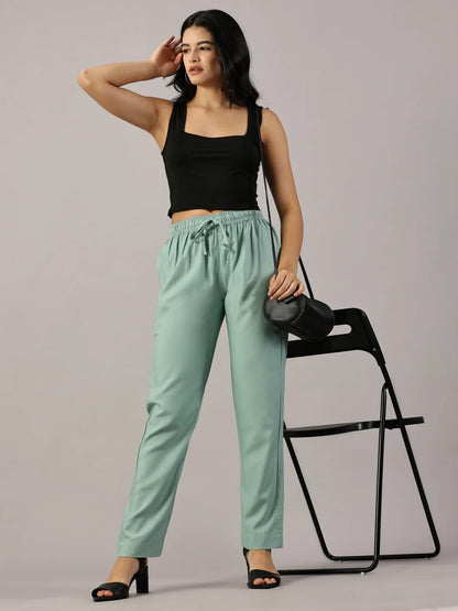 Cadila Women's Cotton Drawstring Rayon Pants