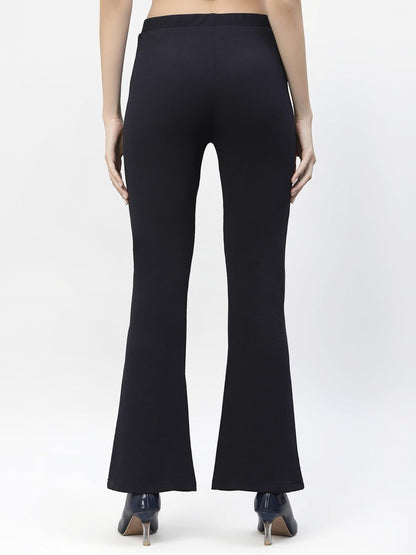 POPWINGS Casual Solid Regular Fit Solid Trouser