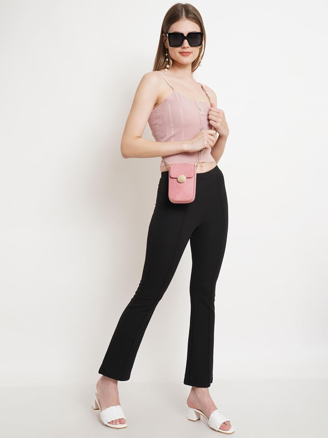 POPWINGS Casual Solid Regular Fit Solid Trouser