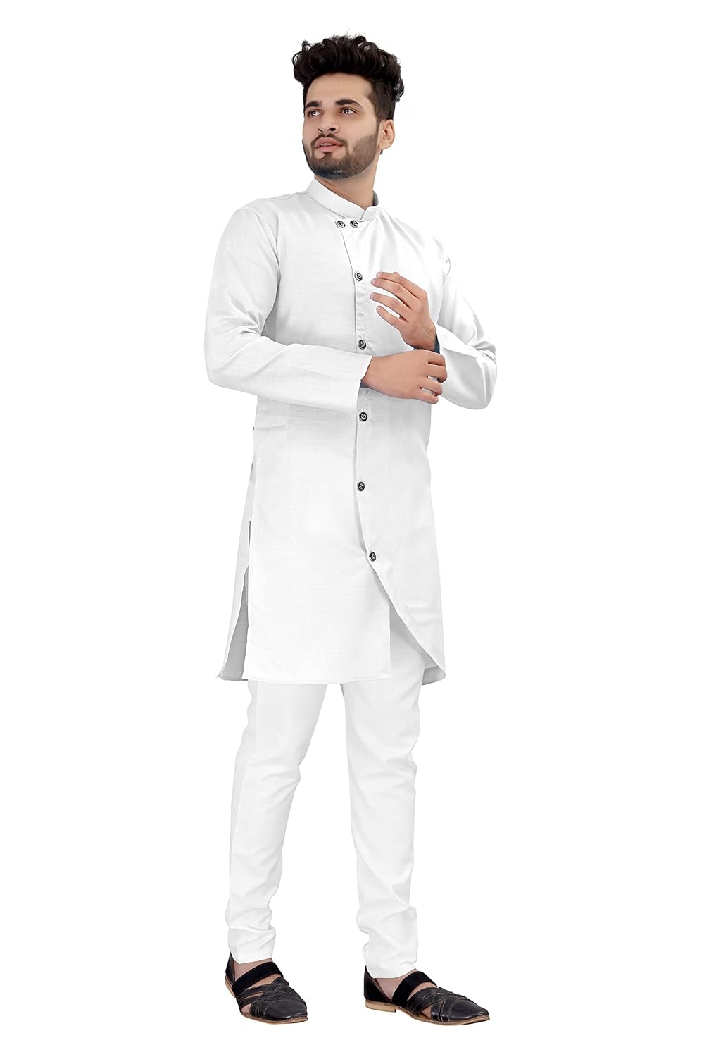OS JEANS Kurta pyjama for Mens In cross patten