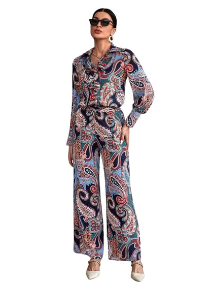 LERIYA FASHION Paisley Printed Kurta-Set for Women