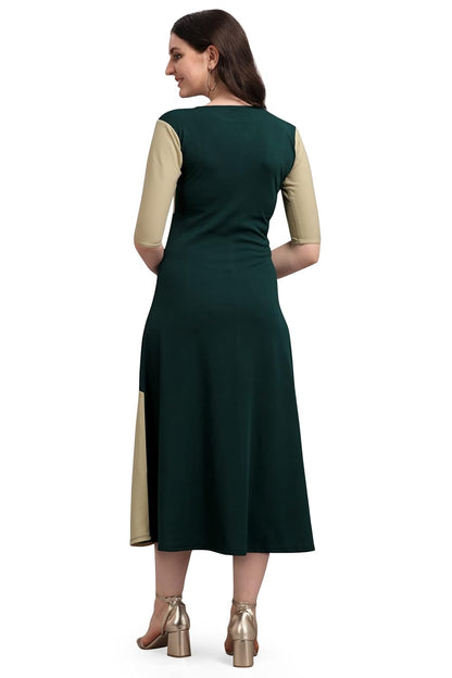 PURVAJA Women's Corduroy Empire Waist Maxi Casual