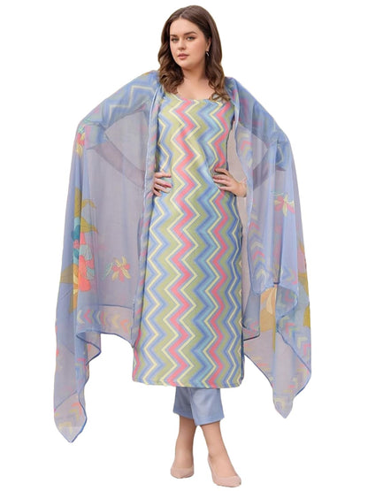 GoSriKi Women's Rayon Viscose Straight Printed