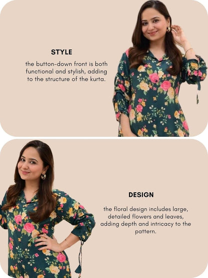 GRECIILOOKS Anarkali Kurta-Set for Women