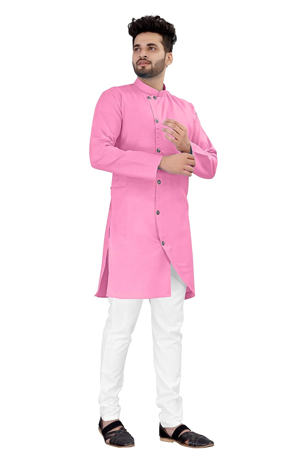OS JEANS Kurta pyjama for Mens In cross patten