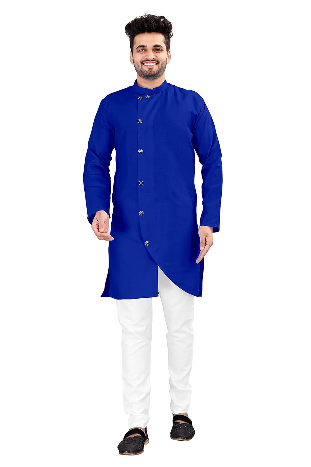 OS JEANS Kurta pyjama for Mens In cross patten