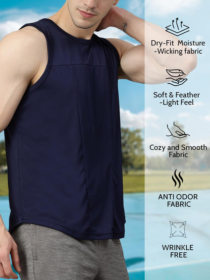 CHKOKKO Tank Tops Sleeveless T-Shirt for Men Dry Fit