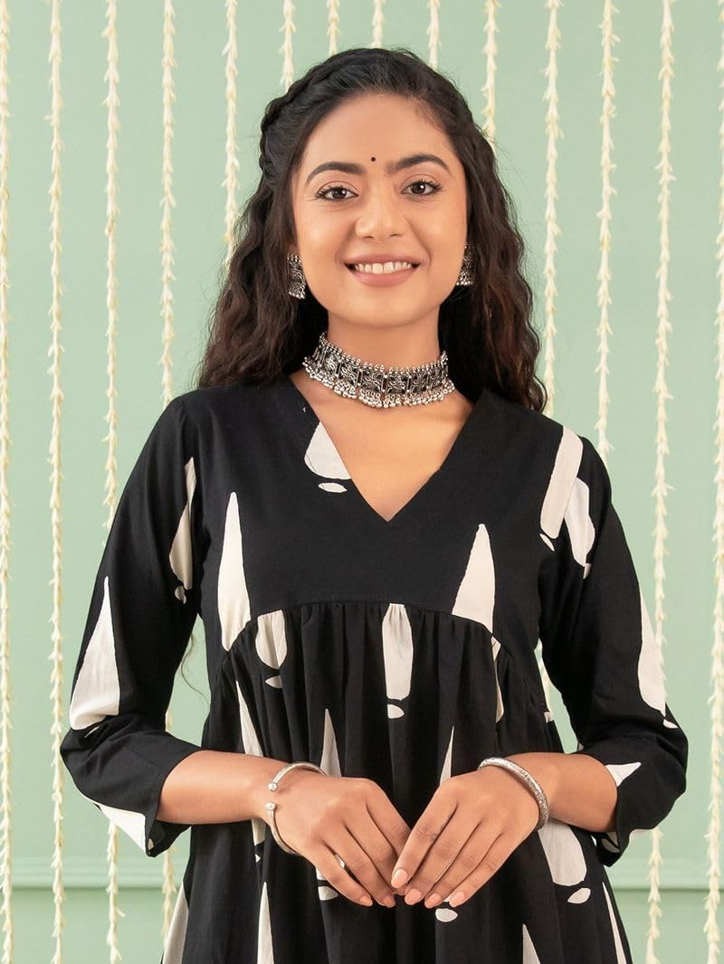 SHIENZY Cotton Blend Kurta Pant Set for Women