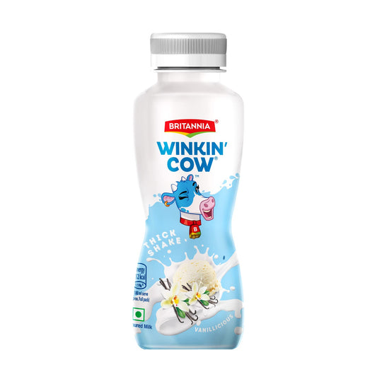 Britannia Winkin Cow Vanilla Thick Milkshake 180ML