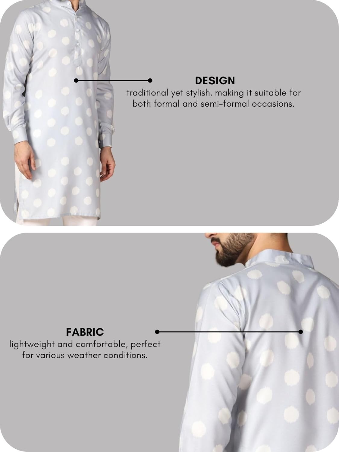 Leriya Fashion Men's Kurta | Rayon Printed Kurta
