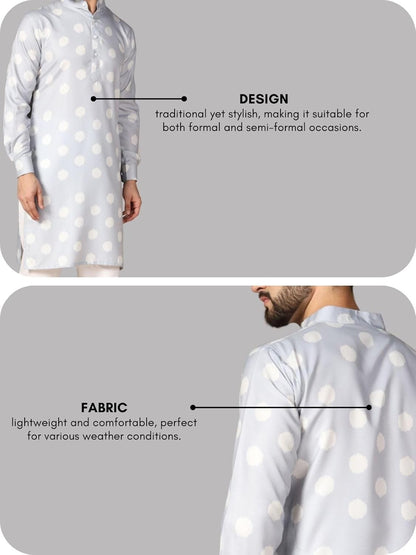 Leriya Fashion Men's Kurta | Rayon Printed Kurta