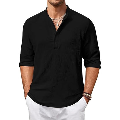 Bellstone Men's Solid Regular Fit Dress Shirt