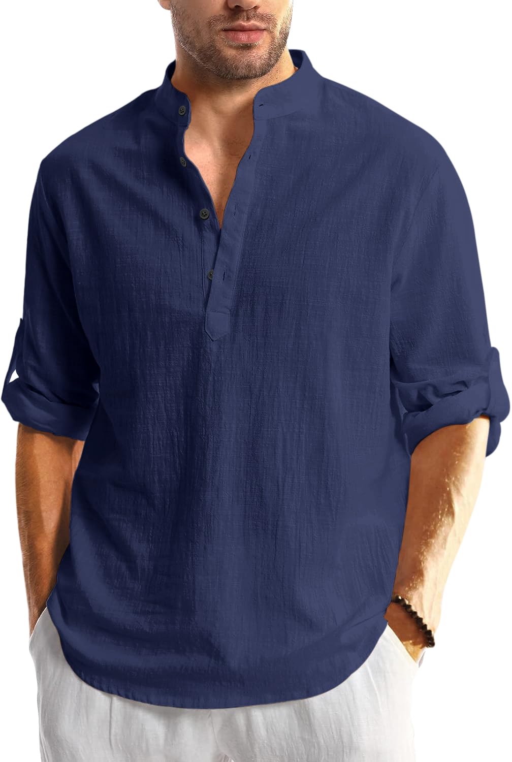 Men Solid Cotton Blend Straight Kurta Shirt Pack of 2
