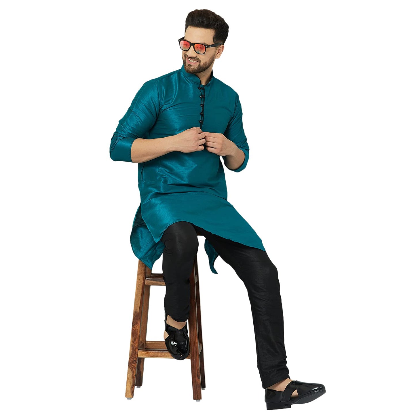 ABH LIFESTYLE Men's Silk Long Kurta only.