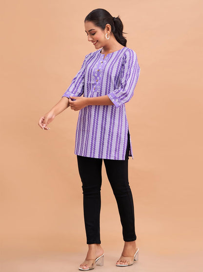 Women Cotton Printed Short Kurti | Short Kurti