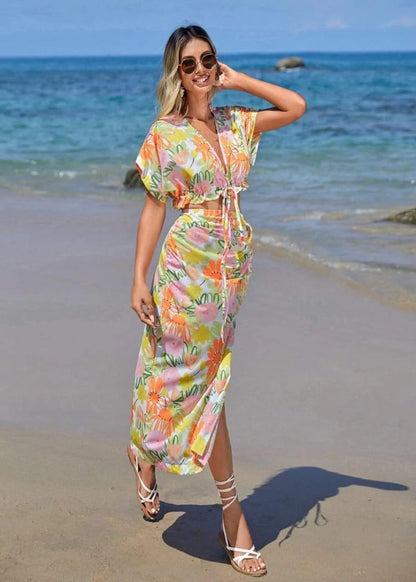 COOL AND CASUAL Co Ord Set for Women Two Piece Dress for Women Beach Dress for Women Western Dresses