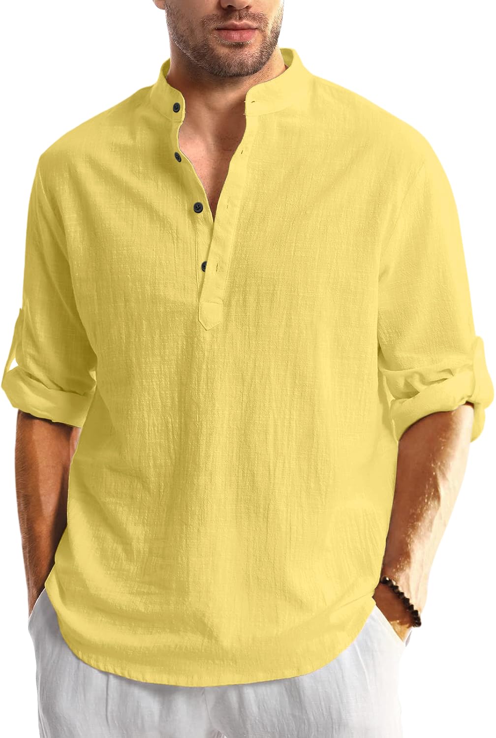 Men Solid Cotton Blend Straight Kurta Shirt Pack of 2