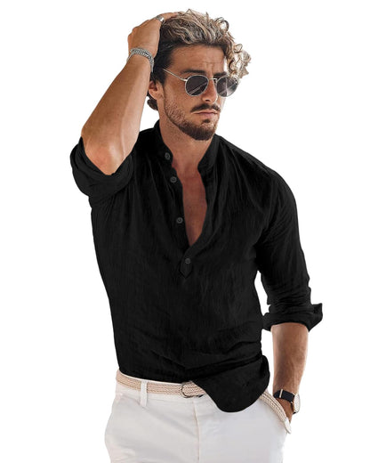 Men Solid Cotton Blend Straight Kurta Shirt Pack of 2