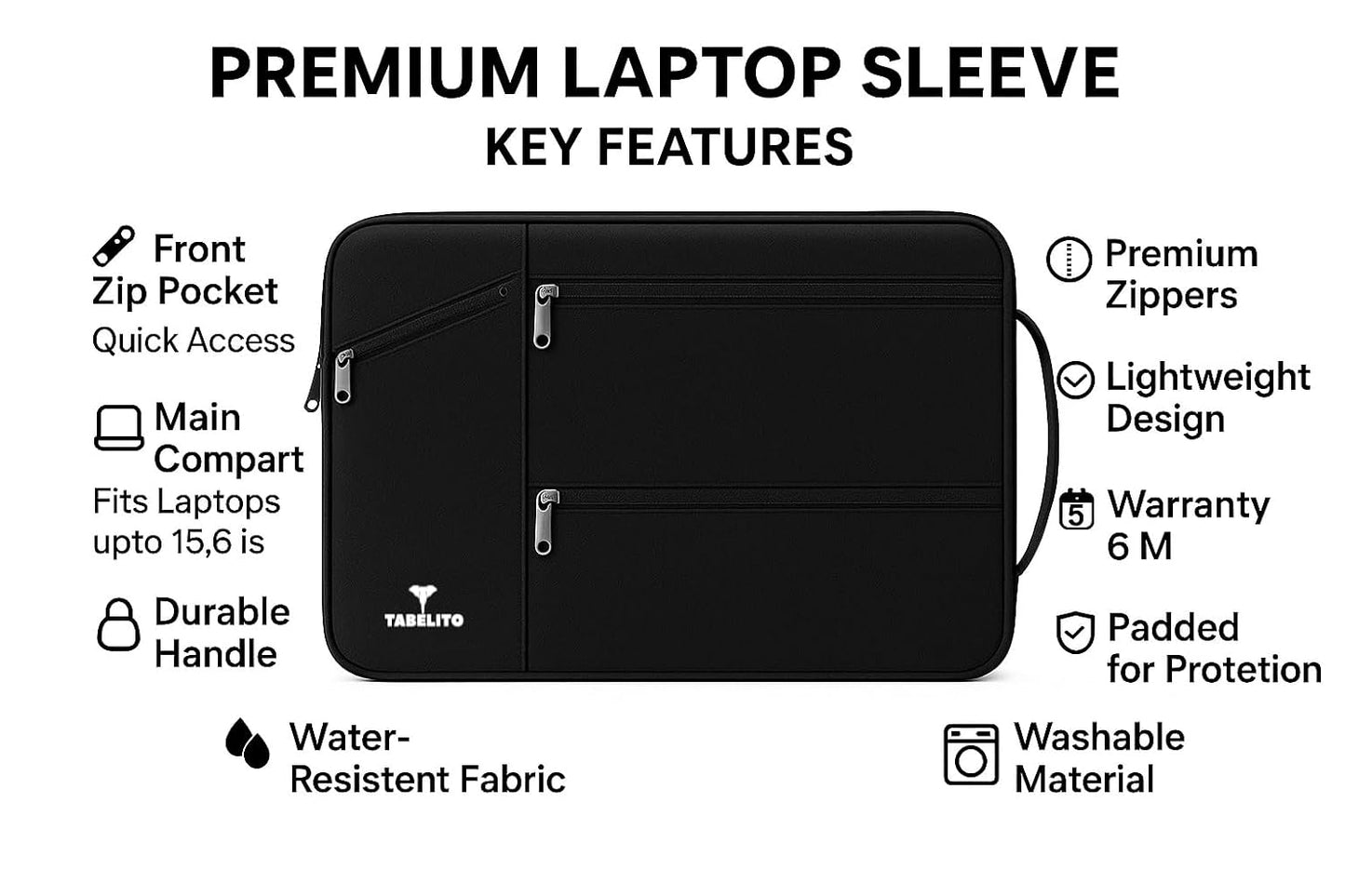 Tablito Hybrid Polyester Foam, Nylon Laptop Bag