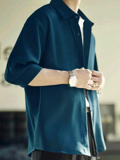 Leriya Fashion Men's Solid Regular Fit Shirt