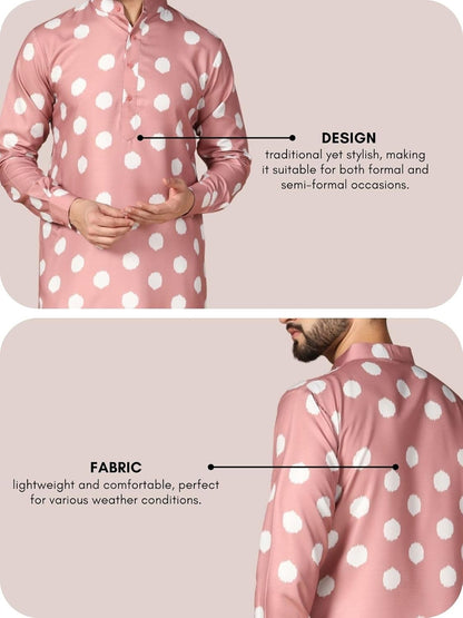Leriya Fashion Men's Kurta | Rayon Printed Kurta
