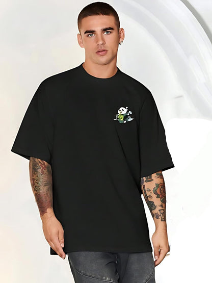 CrazyBee Cotton Back Printed PandaCool Half Sleeve