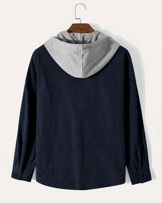 Monk Men's Solid Regular Fit Shirt | Shirt with Hood