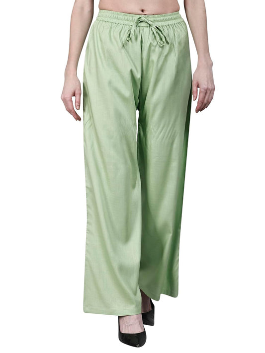 Women's and Girls Viscose Rayon Regular Fit Palazzo