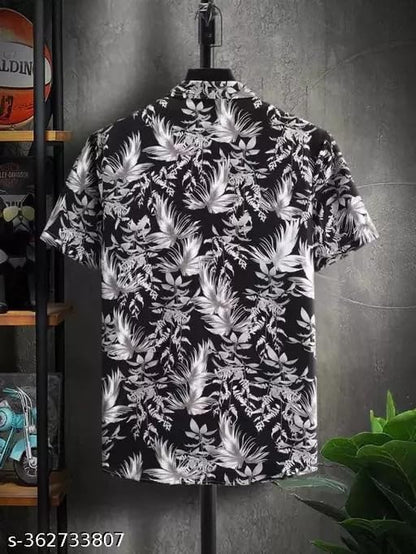 BASSIQ Fashion Mens Lycra Man Casual Shirt Regular Fit