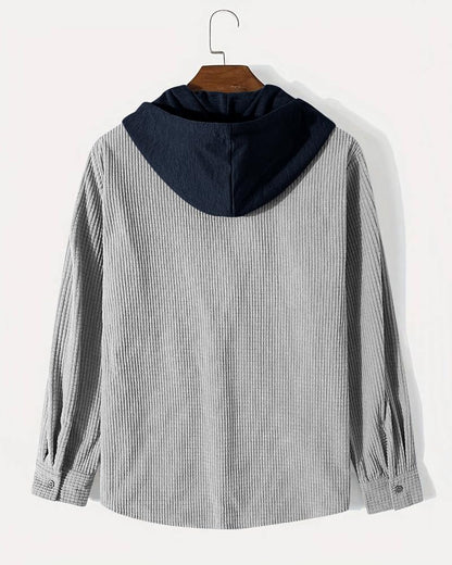Monk Men's Solid Regular Fit Shirt | Shirt with Hood