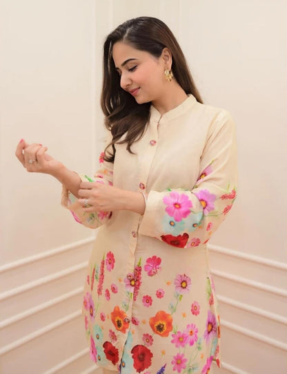 GRECIILOOKS Anarkali Kurta-Set for Women