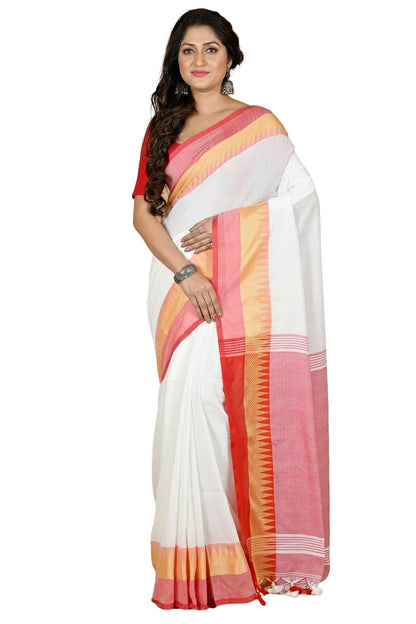 Handloom Saree With Unstitched Running Blouse Piece