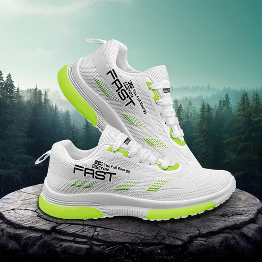 Men's White PVC with Mesh Casual Shoes - alphahostel.in