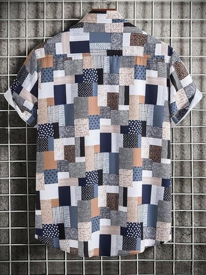 BASSIQ Fashion Mens Lycra Man Casual Shirt Regular Fit