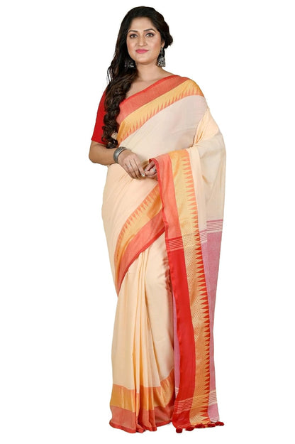 Handloom Saree With Unstitched Running Blouse Piece