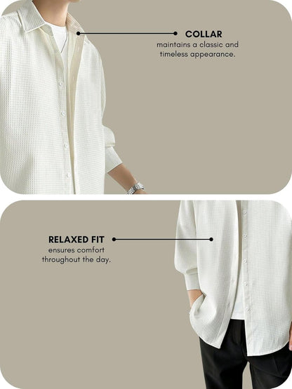 Leriya Fashion Men's Solid Regular Fit Shirt