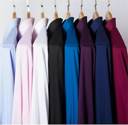 IndoPrimo Men's Stylish Solid Satin Casual Shirt