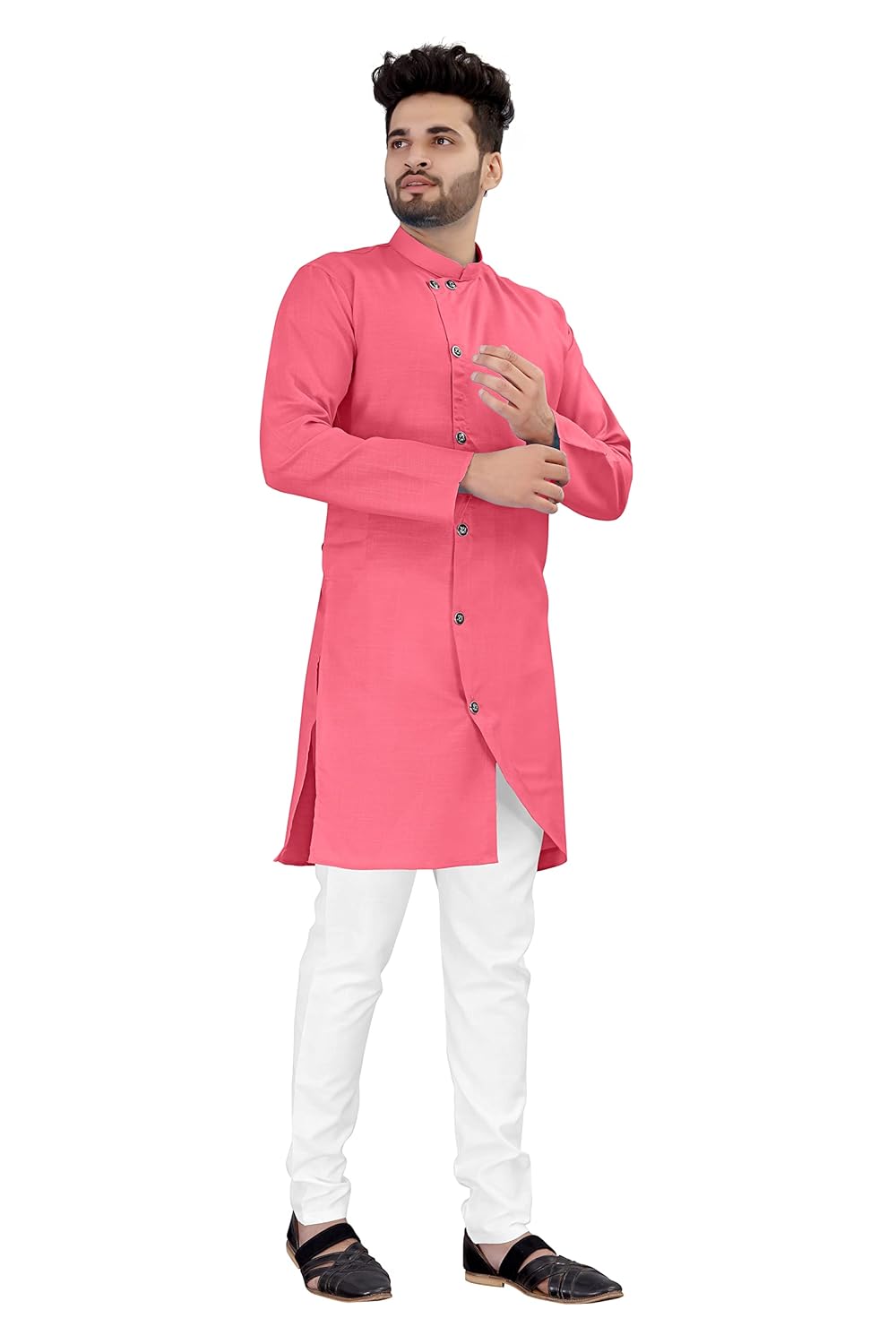 OS JEANS Kurta pyjama for Mens In cross patten