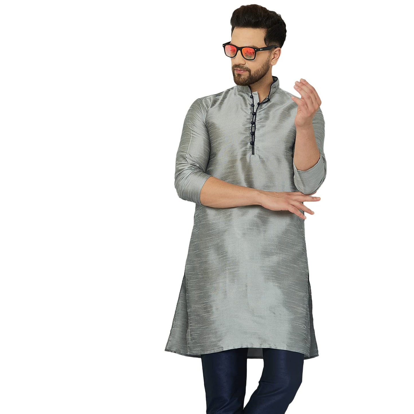 ABH LIFESTYLE Men's Silk Long Kurta only.